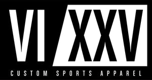 625 Custom Sports Apprel, VI/XXV Logo